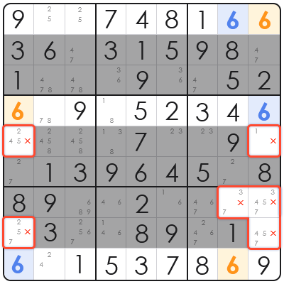 x wing strategy sudoku